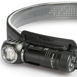Фонарь налобный (на голову) туристический VIDEX VLF-A056H IP68, 200 Лм, 5000K, красный свет, Li-ion AA USB-C