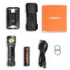 Фонарь налобный (на голову) туристический VIDEX VLF-A056H IP68, 200 Лм, 5000K, красный свет, Li-ion AA USB-C