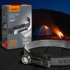 Фонарь налобный (на голову) туристический VIDEX VLF-A056H IP68, 200 Лм, 5000K, красный свет, Li-ion AA USB-C