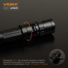 Фонарь Videx 1700Lm 6500K до 210 м дальность света, алюминиевый корпус, с аккумулятором   (VLF-A156R)