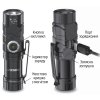 Налобно-ручной фонарик Videx VLF-A244RH 600Lm с лучом до 105 м, защищенный корпус, поворотный механизм