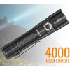 Фонарь Videx 4000Lm 6500K до 200 м дальность света, алюминиевый корпус, с аккумулятором   (VLF-A406)