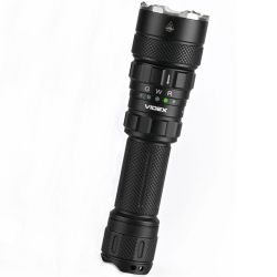 Фонарик VIDEX VLF-AT255RG 2000Lm 5000K, до 550 м, подствольный, с белым, красным и зеленым светом