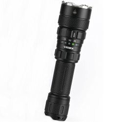 Фонарик VIDEX VLF-AT255RG 2000Lm 5000K, до 550 м, подствольный, с белым, красным и зеленым светом