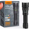 Фонарик светодиодный VIDEX VLF-AT255RG 2000Lm 5000K, до 550 м, 3 цвета свечения, подствольный