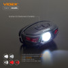 Налобный фонарь Videx 330Lm 5000K до 85 м дальность света, с датчиком движения (VLF-H015)