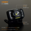 Налобный фонарь Videx 310Lm 5000K до 74 м дальность света, с датчиком движения и ближним рассеянным светом (VLF-H025C)