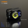 Налобный фонарь Videx 410Lm 5000K до 86 м дальность света, с датчиком движения и ближним рассеянным светом (VLF-H035C)