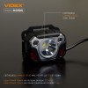 Налобный фонарь Videx 1400Lm 6500K до 155 м дальность света, с датчиком движения и функцией Power Bank (VLF-H056)