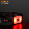 Налобный фонарик VIDEX VLF-H085-OR 400Lm 5000K с белым и красным светом