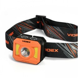 Налобный фонарик VIDEX VLF-H085-OR 400Lm 5000K с белым и красным светом