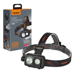Налобный фонарик VIDEX VLF-H189 600Lm 5000K до 185м, 8 режимов работы, с красным светом