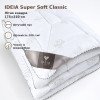 Одеяло летнее IDEIA Super Soft Classic 175×210 см, искусственный пух, плотность 200 г/м² (8-11787)