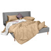 Комплект постельного белья IDEIA Premium Satin евро 200×220 см, бежевый
