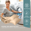 Комплект постельного белья IDEIA Premium Satin евро 200×220 см, бежевый