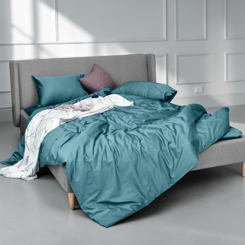 Комплект постельного белья IDEIA Premium Satin евро 200×220 см, мята