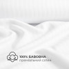 Комплект постельного белья IDEIA Premium Satin евро 200×220 см, белый страйп