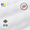 Комплект постельного белья IDEIA Premium Satin евро 200×220 см, белый страйп