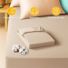 Комплект IDEIA Premium Satin евро 200×220 см с простыней на резинке, бежевый