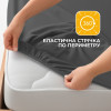 Комплект IDEIA Premium Satin евро 200×220 см с простыней на резинке, темно-серый