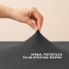 Комплект IDEIA Premium Satin евро 200×220 см с простыней на резинке, темно-серый