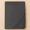 Комплект IDEIA Premium Satin евро 200×220 см с простыней на резинке, темно-серый