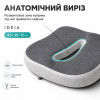 Ортопедическая подушка для сидения IDEIA Memory Foam 43х38х10 см серая