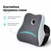 Комплект ортопедических подушек IDEIA для спины и сиденья Memory Foam серый (8-36712)
