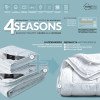 Модульное одеяло 4 сезона IDEIA Air Dream (набор из двух скрепляемых одеял, вензеля и белое) 175Х210 см (8-9562*001)