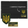 Тактический патч-борд 61×92 см, черный, с люверсами + 2 шеврона в комплекте (8-35495)