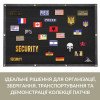 Тактический патч-борд 61×92 см, черный, с люверсами + 2 шеврона в комплекте (8-35495)