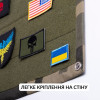 Патч-Борд тактический для шевронов нашивок и наград 40×60 см складная панель-стенд с липучкой олива пиксель  (8-35371*001)