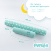 Защитные бортики-валики в детскую кроватку 2 шт ТM PAPAELLA 60х15 см, 120х15 см хлопок звезда/горошек ментол (8-34533*003)