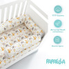 Защитные бортики-валики в детскую кроватку 2 шт ТM PAPAELLA 60х15 см, 120х15 см хлопок обнимашки/серая полоска (8-34533*005)