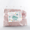 Защитные бортики-валики в детскую кроватку 2 шт ТM PAPAELLA 60х15 см, 120х15 см хлопок звезда/горошек пудра (8-34533*001)