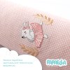 Защитные бортики-валики в детскую кроватку 2 шт ТM PAPAELLA 60х15 см, 120х15 см хлопок звезда/горошек пудра (8-34533*001)