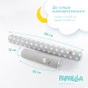 Защитные бортики-валики в детскую кроватку 2 шт ТM PAPAELLA 60х15 см, 120х15 см хлопок звезда/горошек серый (8-34533*002)
