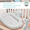 Кокон для младенцев гнездышко-позиционер SEI DESIGN 88х60х12 см хлопок полоска серая (8-35420*001)