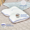 Подушка ортопедическая MEMORY FOAM IDEIA контурная 58х42х13 см с эффектом памяти и наволочкой в комплекте (8-35534)