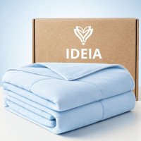Одеяло летнее охлаждающее евро CoolNight IDEIA 200х220 см голубое (8-36285)