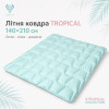 Одеяло летнее IDEIA TROPICAL 140х210 см гипоаллергенное с искусственным пухом мята (8-36696*001)