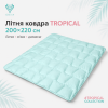 Одеяло летнее IDEIA TROPICAL 200х220 см гипоаллергенное с искусственным пухом мята (8-36698*001)