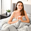 Одеяло летнее IDEIA Nordic Comfort 175Х210 см микрофибра, антиаллергенное серое (8-34654*002)