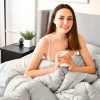 Одеяло летнее IDEIA Nordic Comfort 175Х210 см микрофибра, антиаллергенное серое (8-34654*002)