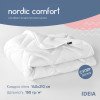 Одеяло летнее IDEIA Nordic Comfort 140Х210 см микрофибра, антиаллергенное белое (8-34652*001)