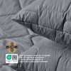 Комплект для сна ManMaker IDEIA полуторный из одеяла 140x210 см, подушки 50x70 см и маски гипоаллергенный серый (8-35823)