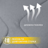 Комплект для сна ManMaker IDEIA полуторный из одеяла 140x210 см, подушки 50x70 см и маски гипоаллергенный серый (8-35823)