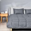 Комплект для сна ManMaker IDEIA евро из одеяла 200x220 см, двух подушек 50x70 см и маски гипоаллергенный серый (8-35824)