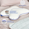 Подушка ортопедическая MEMORY FOAM IDEIA Бабочка 58х50х12 см с эффектом памяти и наволочкой в комплекте (8-35537)