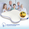 Подушка ортопедическая MEMORY FOAM IDEIA Бабочка 58х50х12 см с эффектом памяти и наволочкой в комплекте (8-35537)